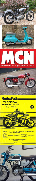 francis barnet, triumph tina scooter, bsa bantam, oulton park circuit, yamaha 125 yas1